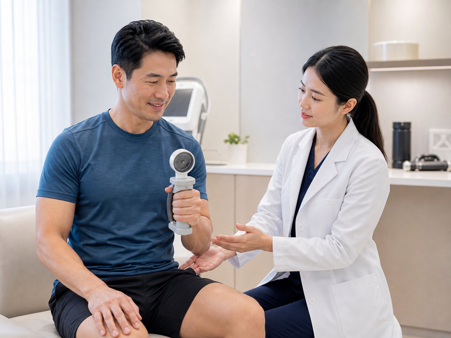 Peptide grip strength and recovery assessment